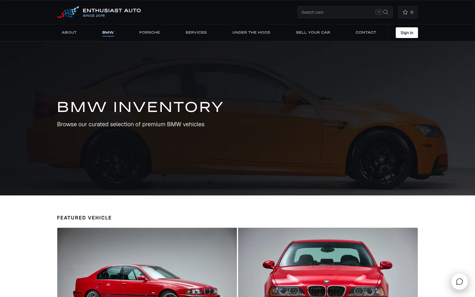 Enthusiast Auto Group BMW inventory listing
